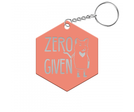 Zero Fox Given Hexagon Keychain